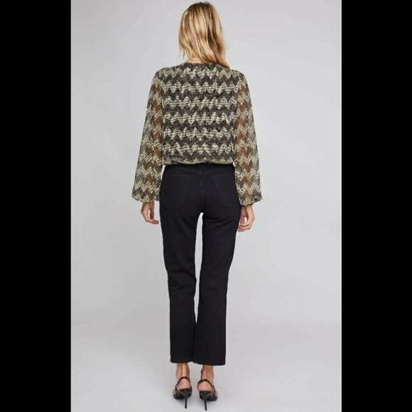 A S T R THE LABEL PRIMADONNA CHEVRON WRAP TOP - Picture 15 of 16